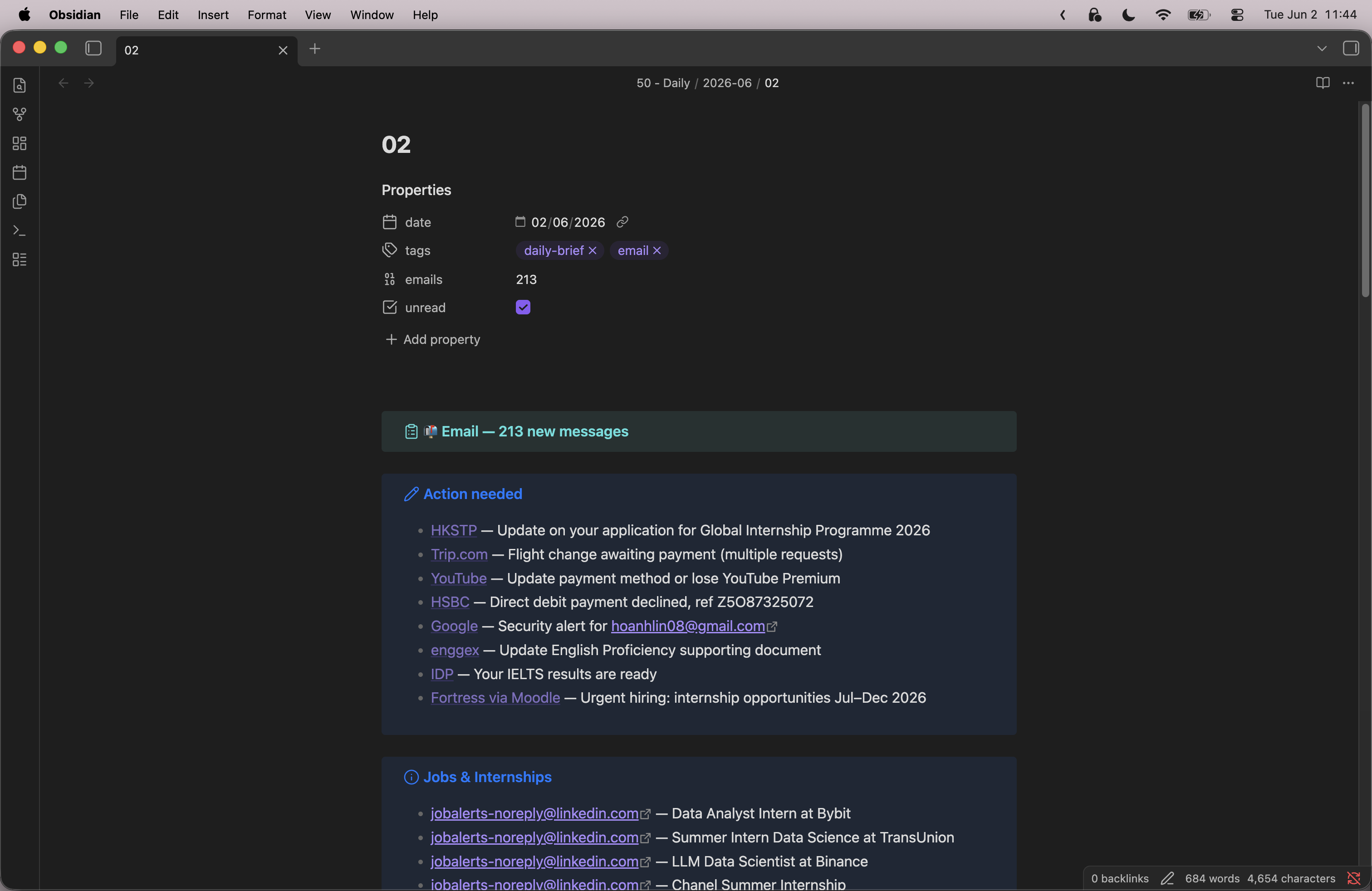 Screenshot of du