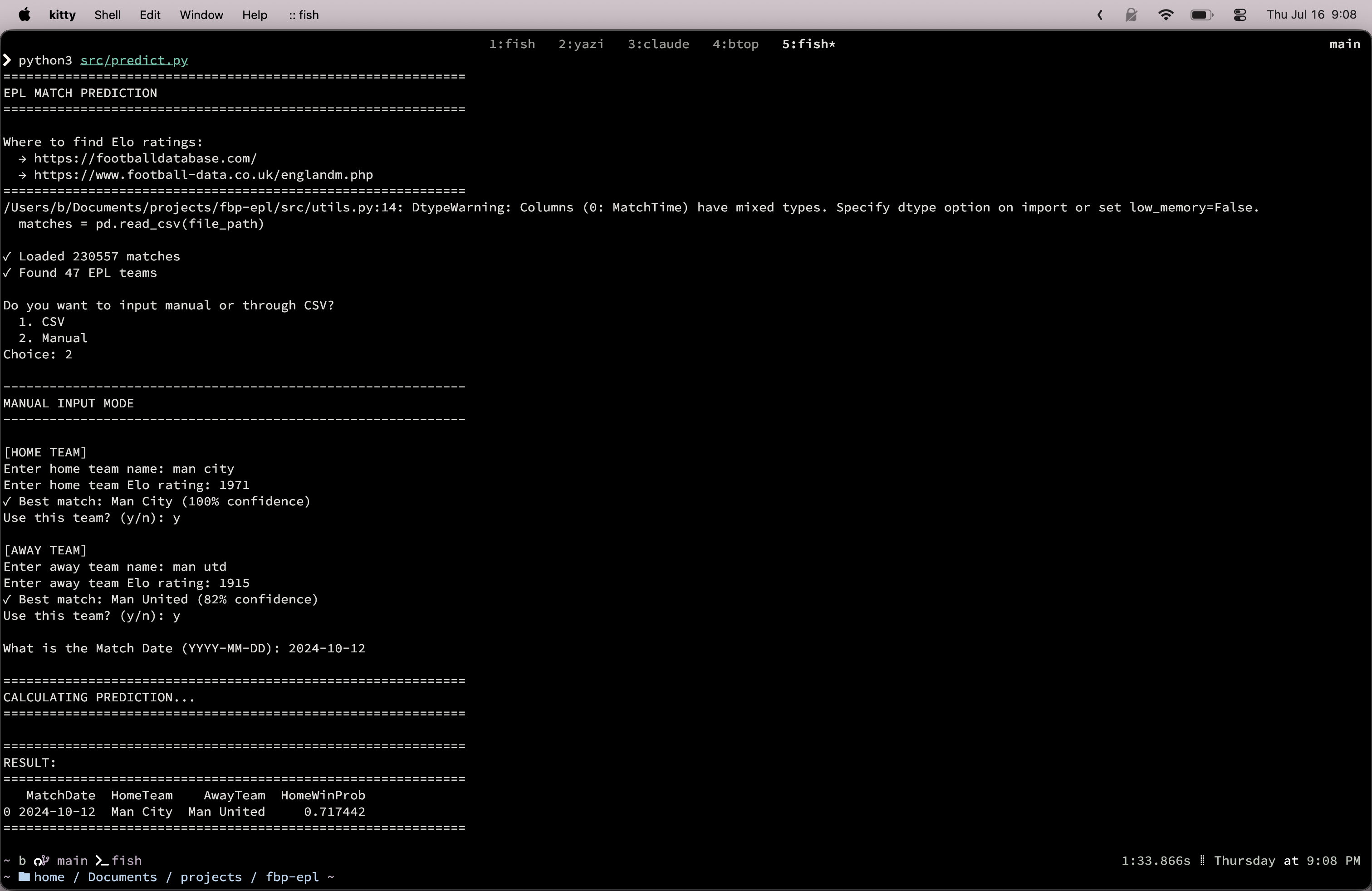 Screenshot of fbp-epl